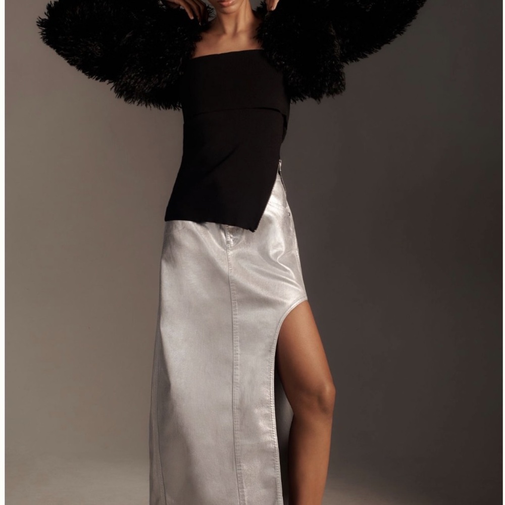 Antherpologie Pilcro Silver Women's Skirt!🩶